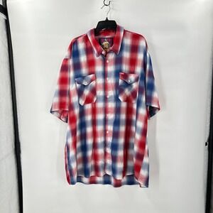 DIXON Flannel‎ Mens Shirt XL ALL STARv Beer Mug Cartoon Plaid Bamboo Blend